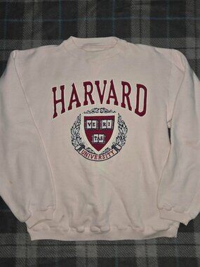 vintage 90s harvard collegiate crewneck sweatshirt University college